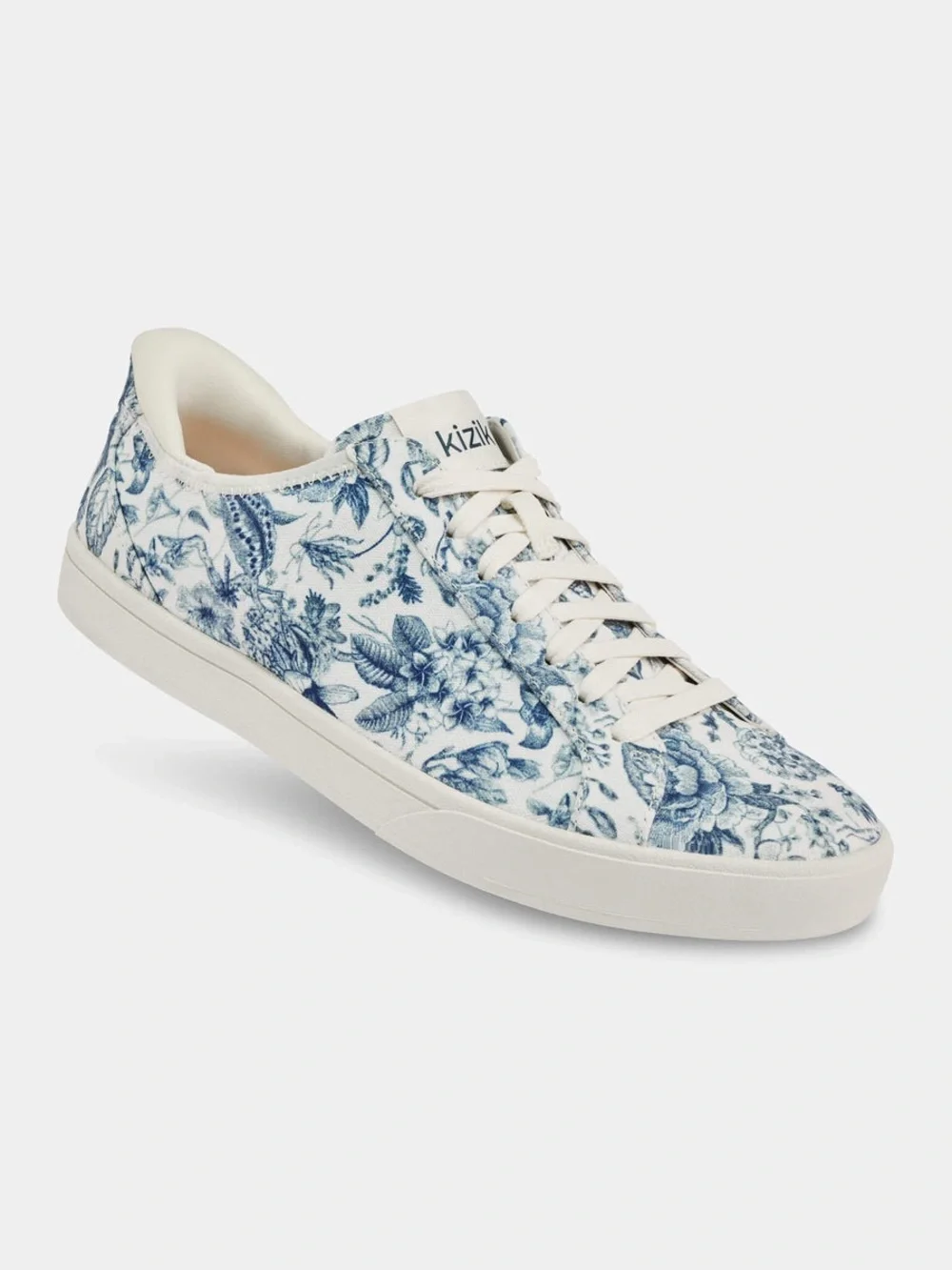 Kizik Irvine Blue Floral Lace-Up Hands Free Sneakers. Size EU 41.5 / US 9.5